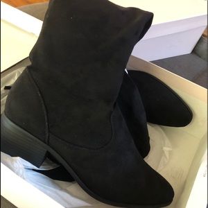 Black over the knee boots